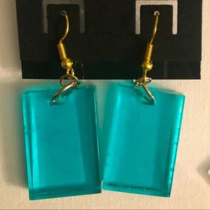Homemade resin earrings